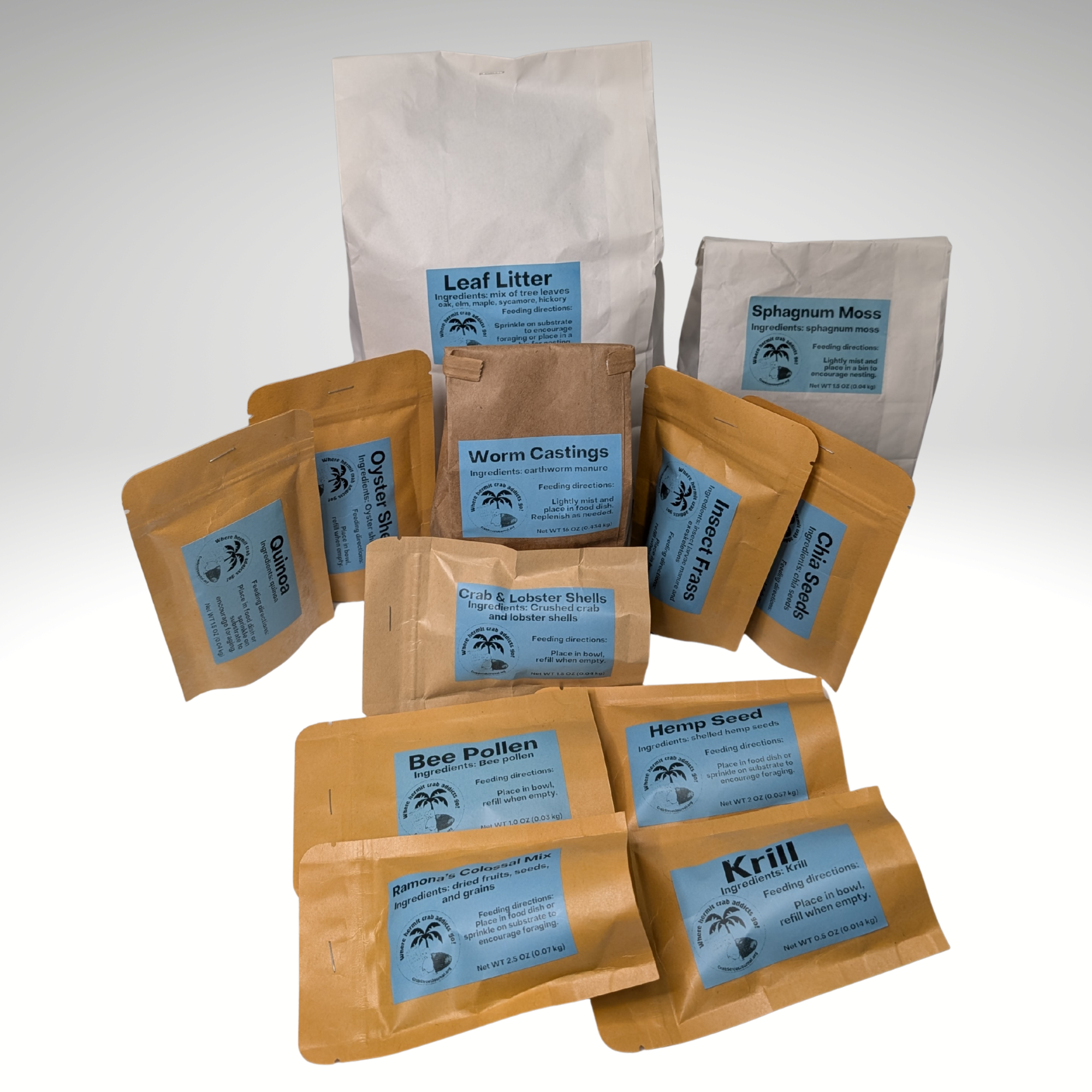 Hermit Crab Food Variety Pack - Large