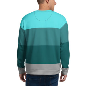 Color block blue hermit crab Unisex Sweatshirt
