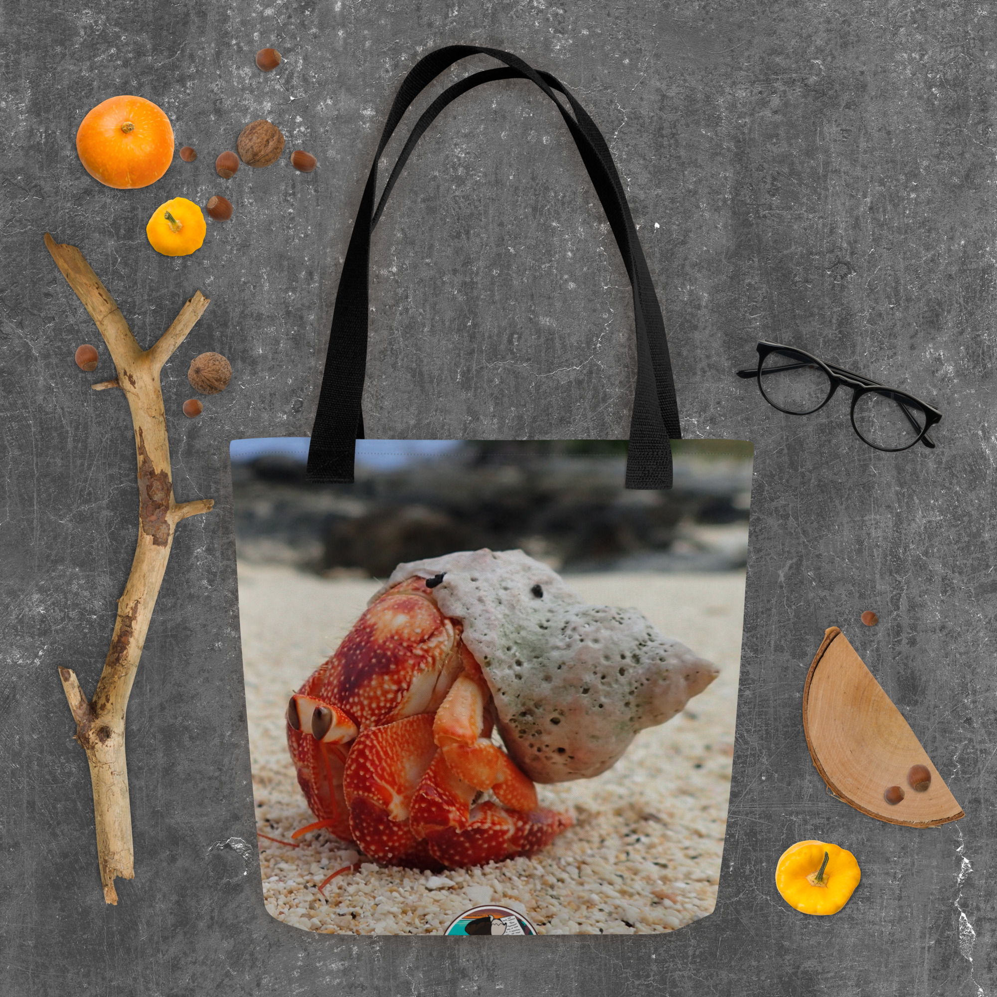 Strawberry Hermit Crab Tote bag - Image 3