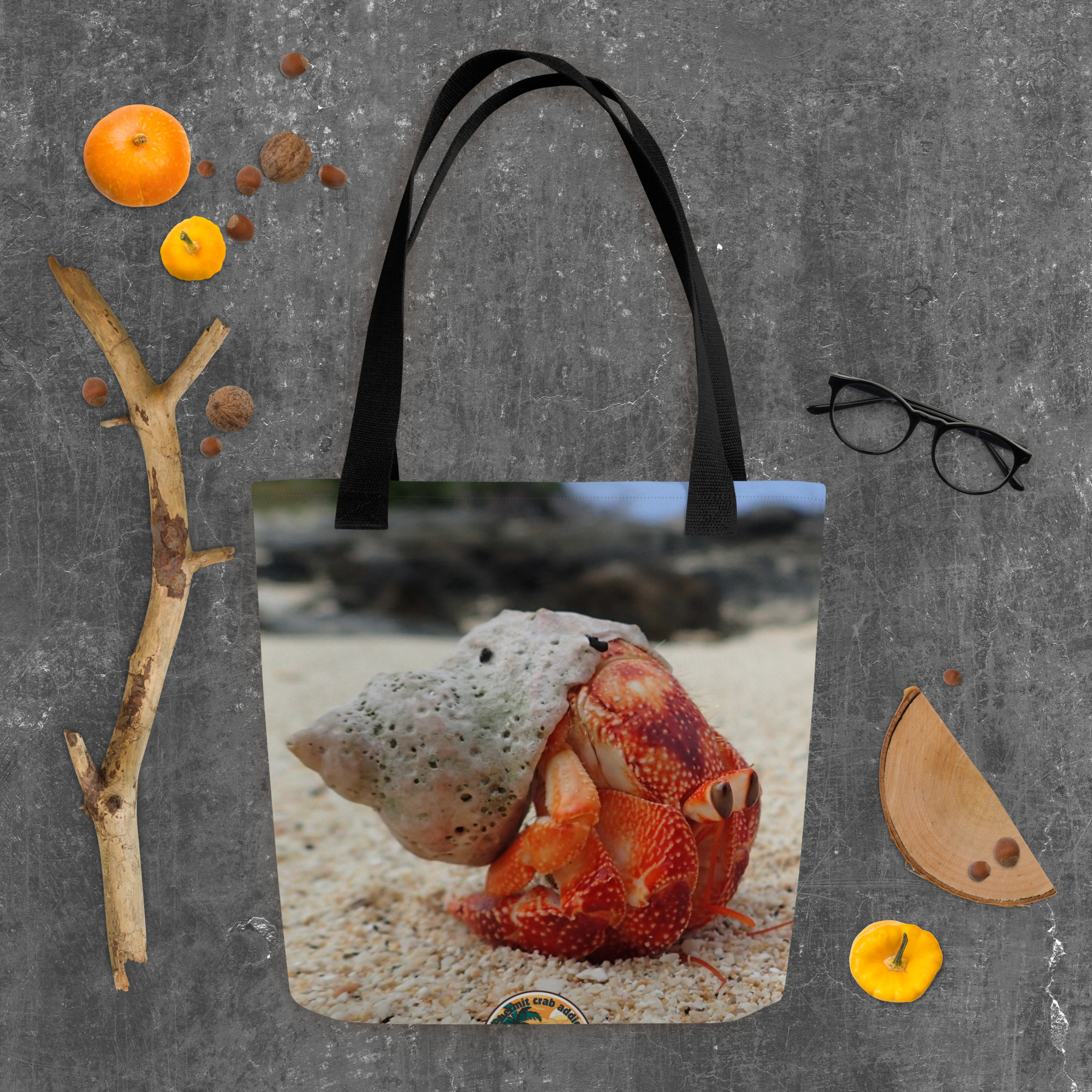Strawberry Hermit Crab Tote bag - Image 2