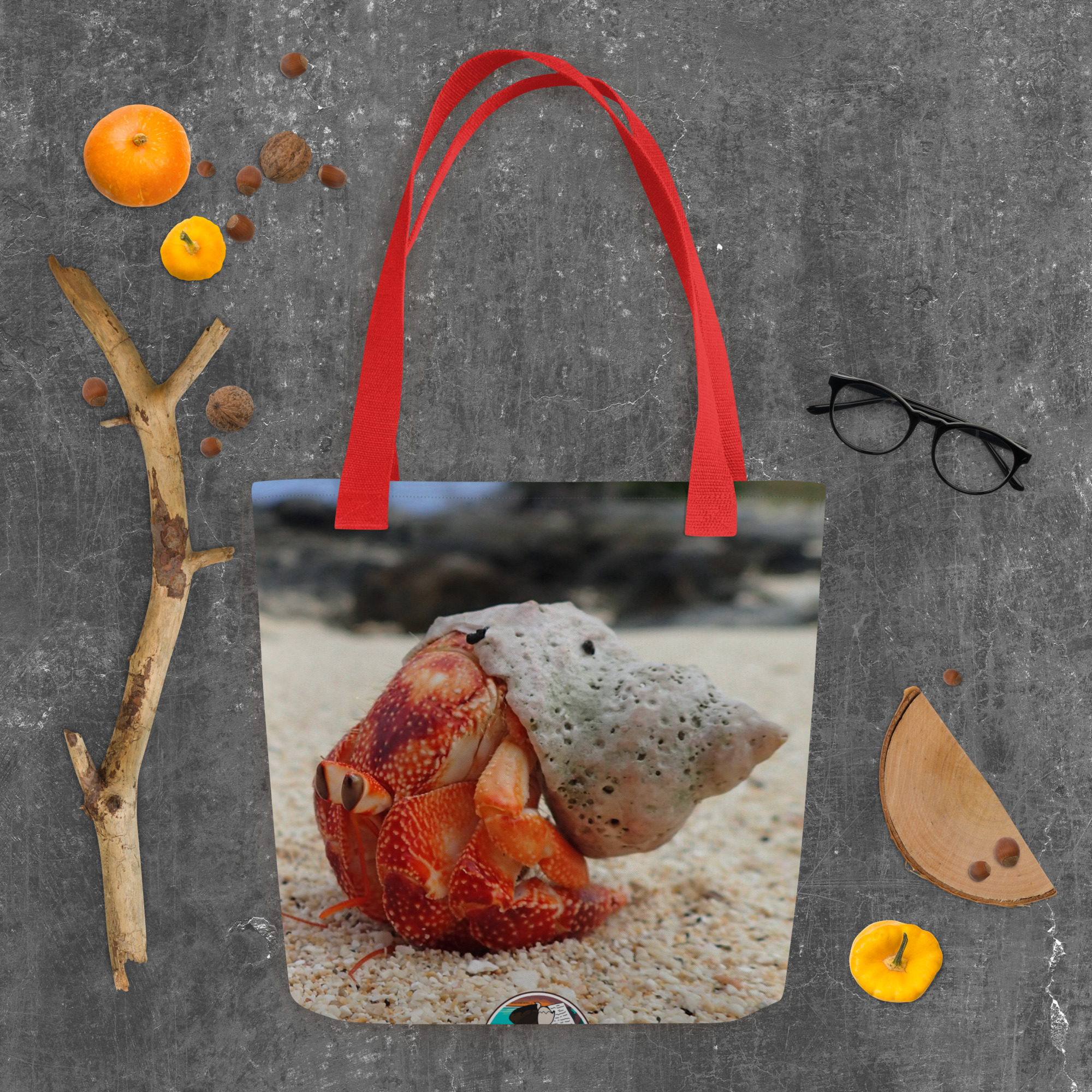Strawberry Hermit Crab Tote bag - Image 7