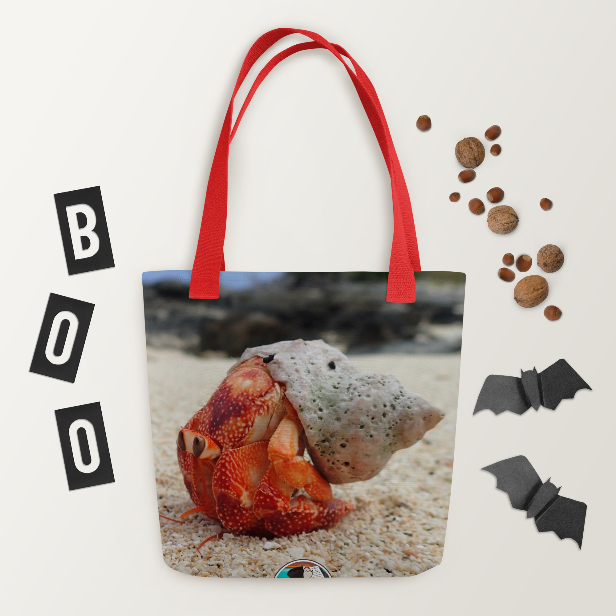 Strawberry Hermit Crab Tote bag - Image 8