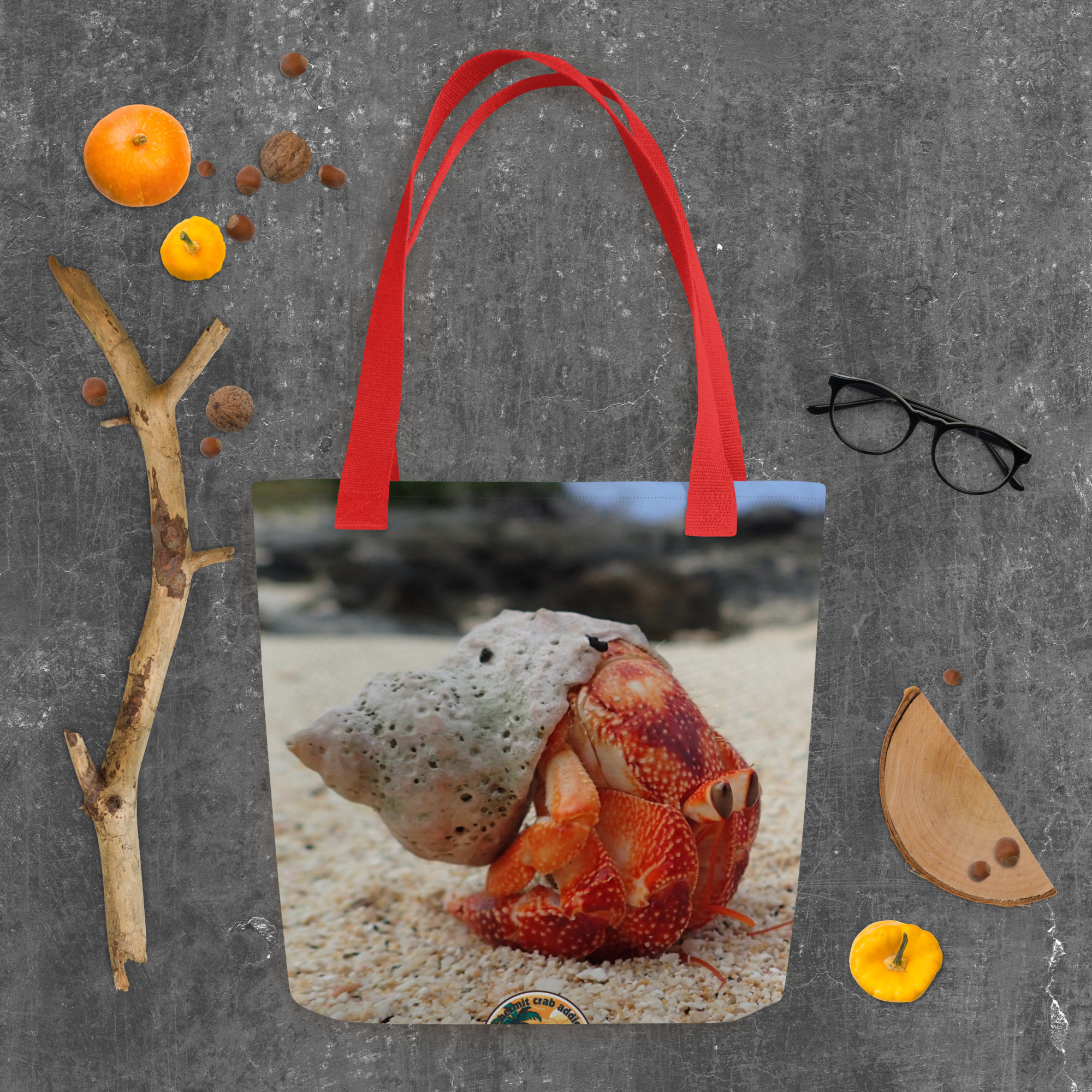 Strawberry Hermit Crab Tote bag - Image 5