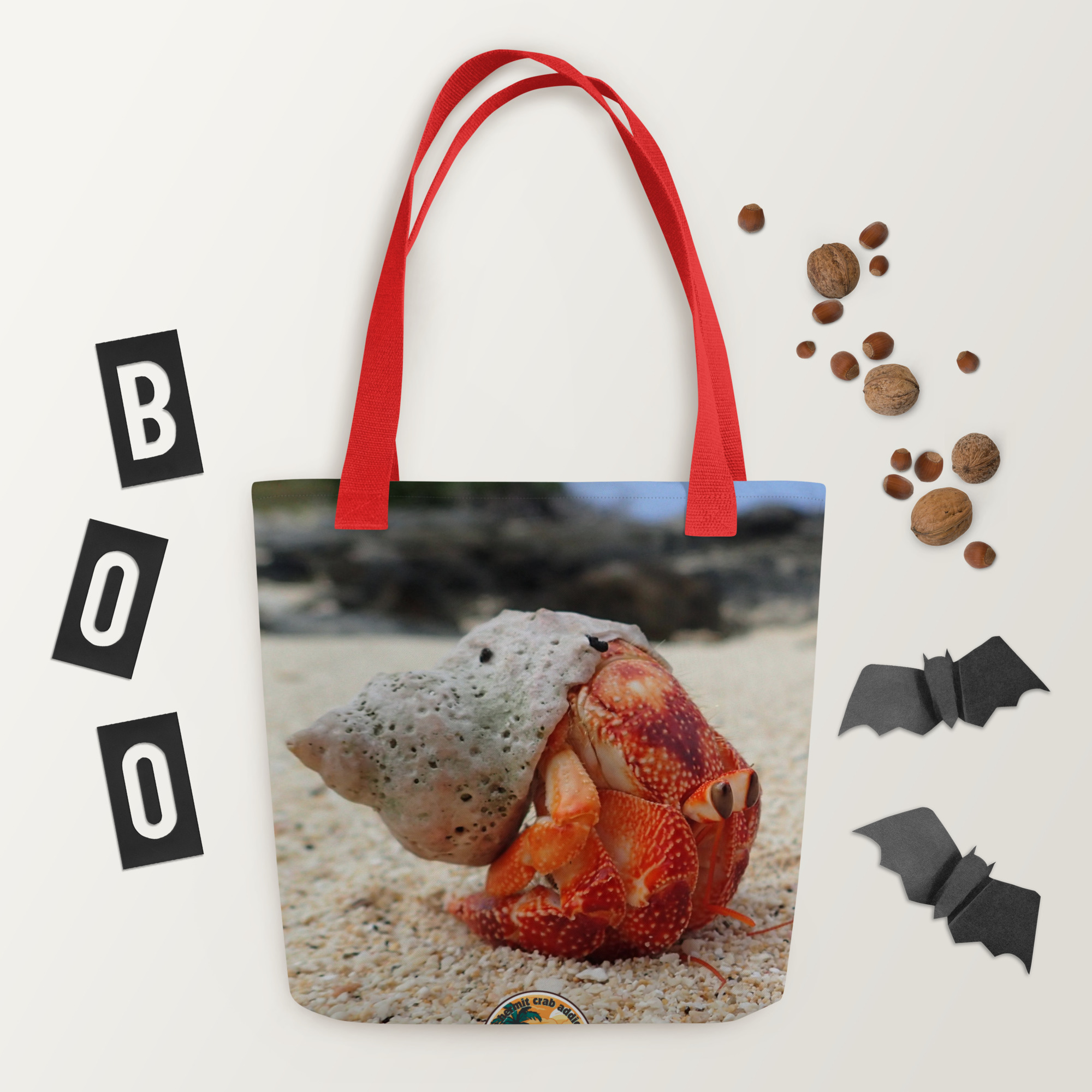 Strawberry Hermit Crab Tote bag - Image 6