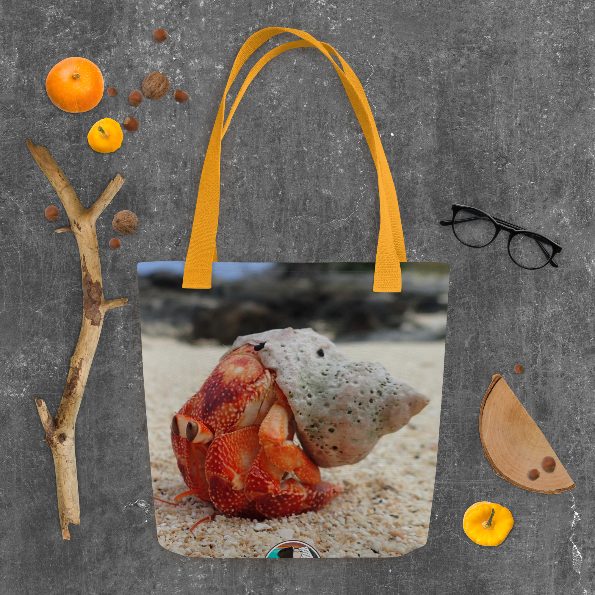 Strawberry Hermit Crab Tote bag - Image 11