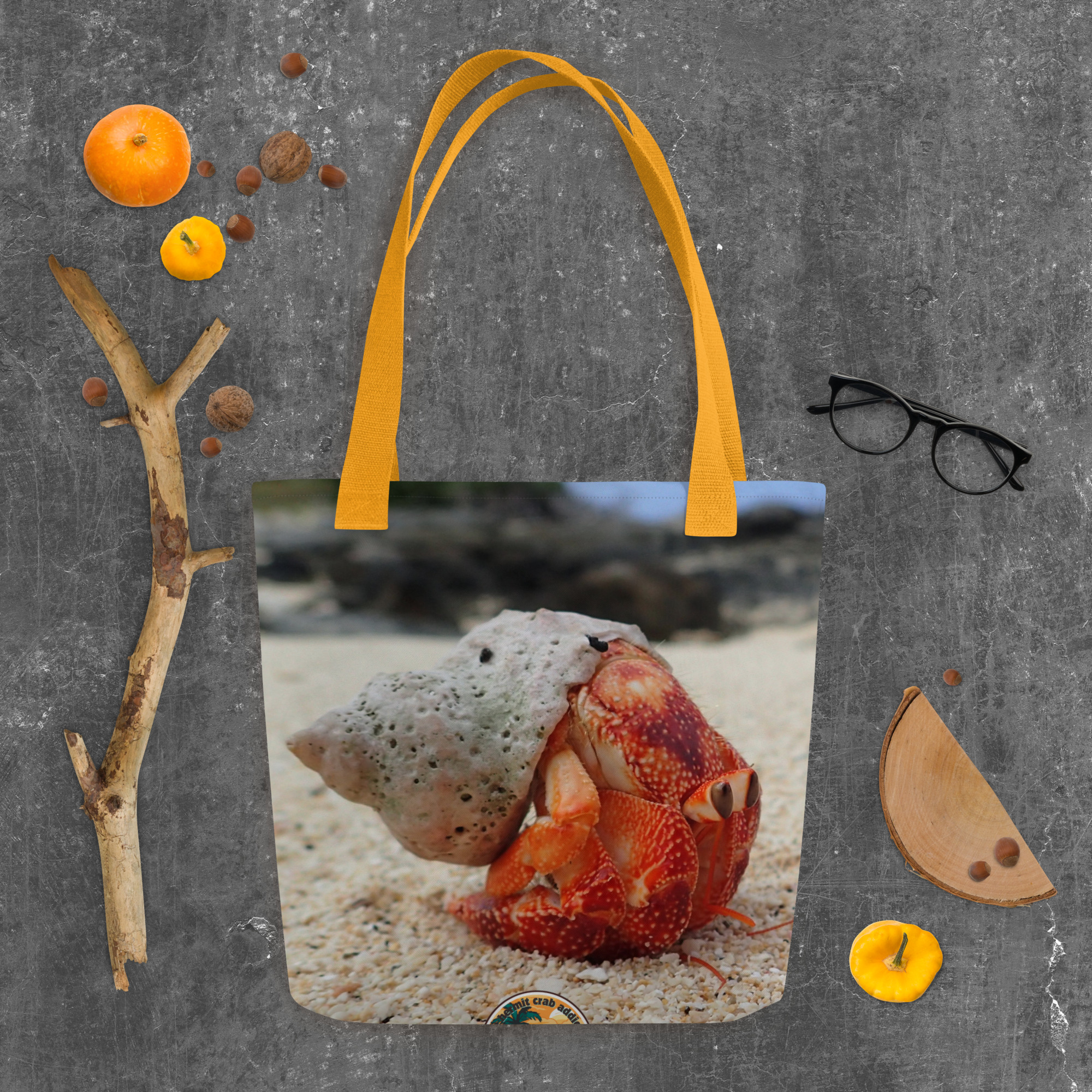 Strawberry Hermit Crab Tote bag - Image 9