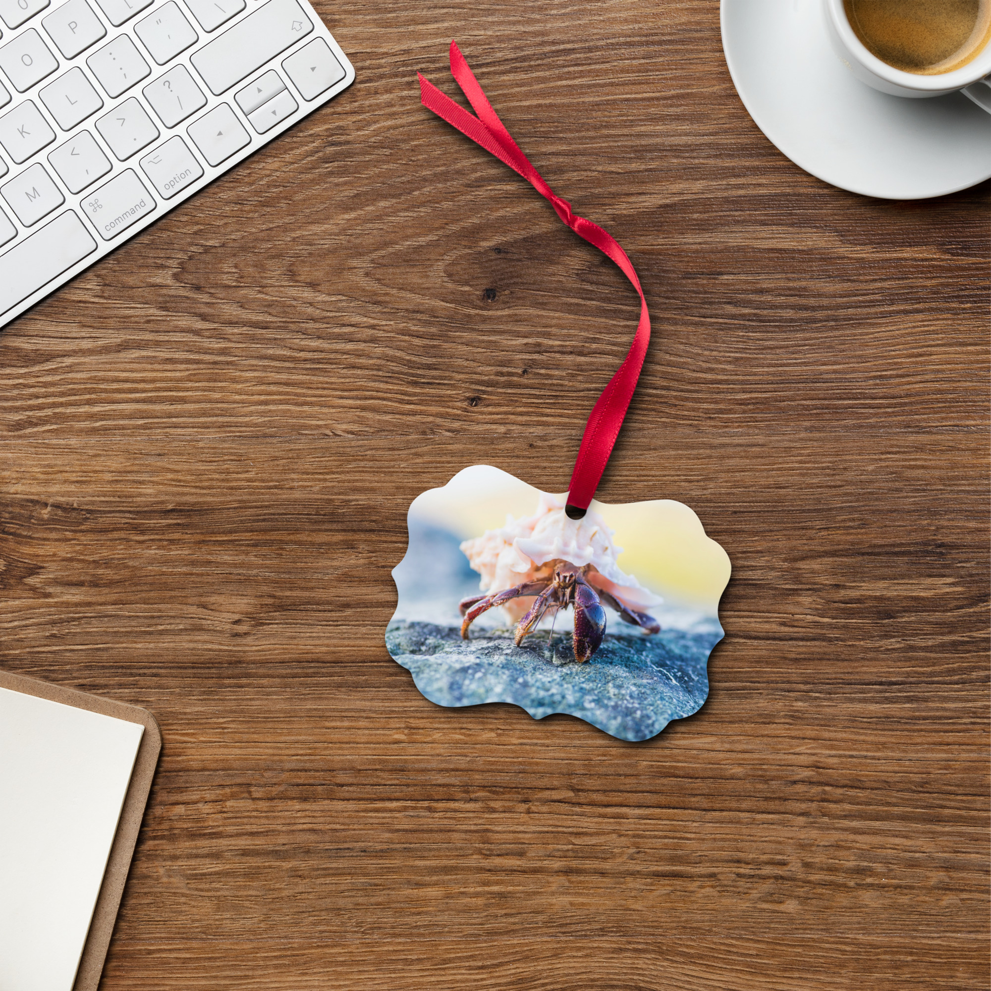 Hermit Crab blue Metal ornament - Image 6