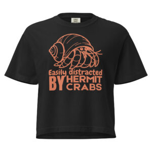 Easily Distracted by Hermit Crabs Women’s heavyweight boxy tee