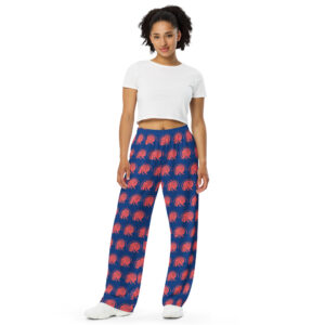 Wishing I Was Home With My Hermit Crabs All-over print unisex wide-leg pants