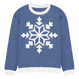 Snowflake Knitted crew neck sweater
