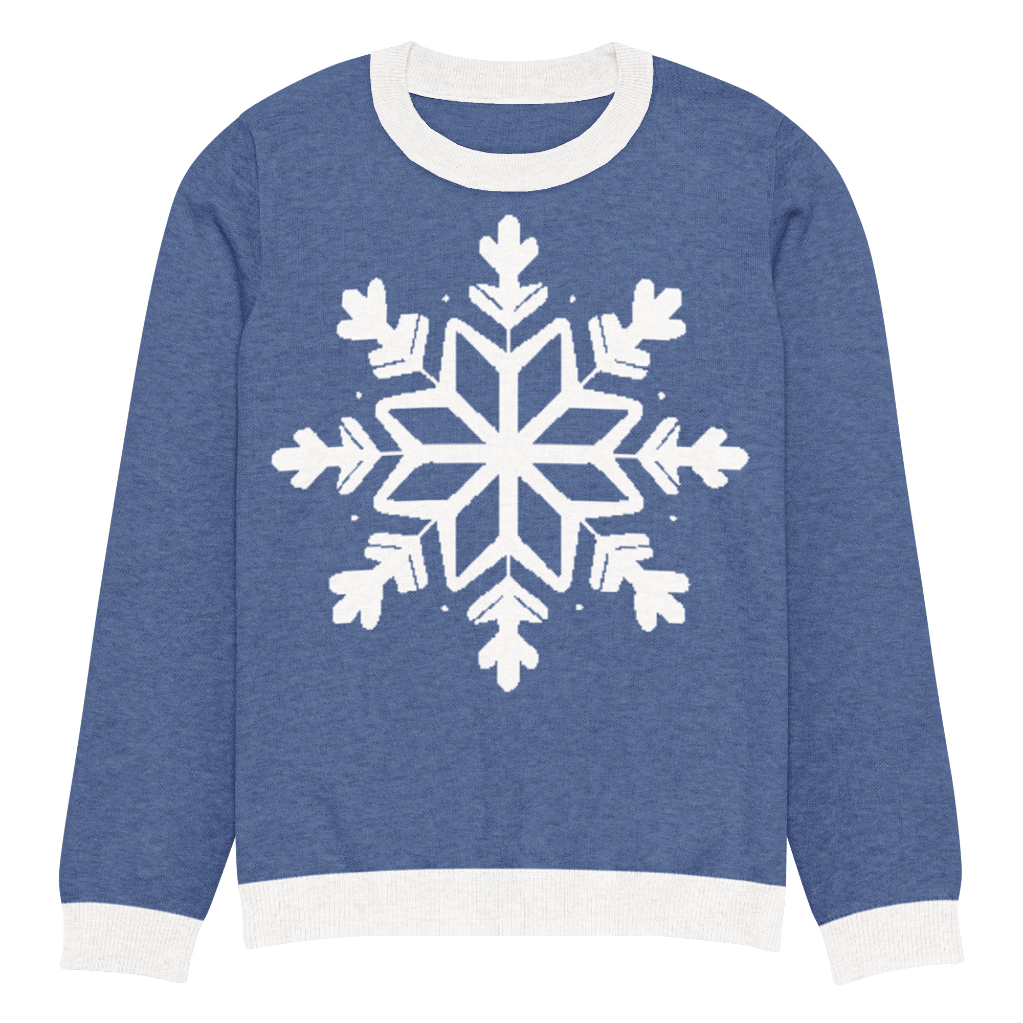 Snowflake Knitted crew neck sweater