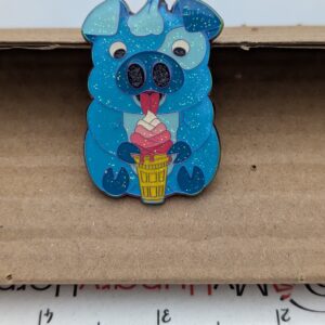 Blue Hamm the Pig Enamel Pin by Javi Designs LE
