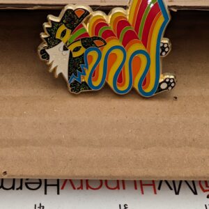 Ribbon Candy Cat Enamel Pin by Javi Designs LE