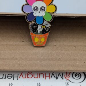 Halloween Flower Bouquet Enamel Pin by Luna Creations LE