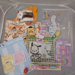 Sanrio Friends Stationery & Tote Bundle – Mixed Characters (Limited Edition)
