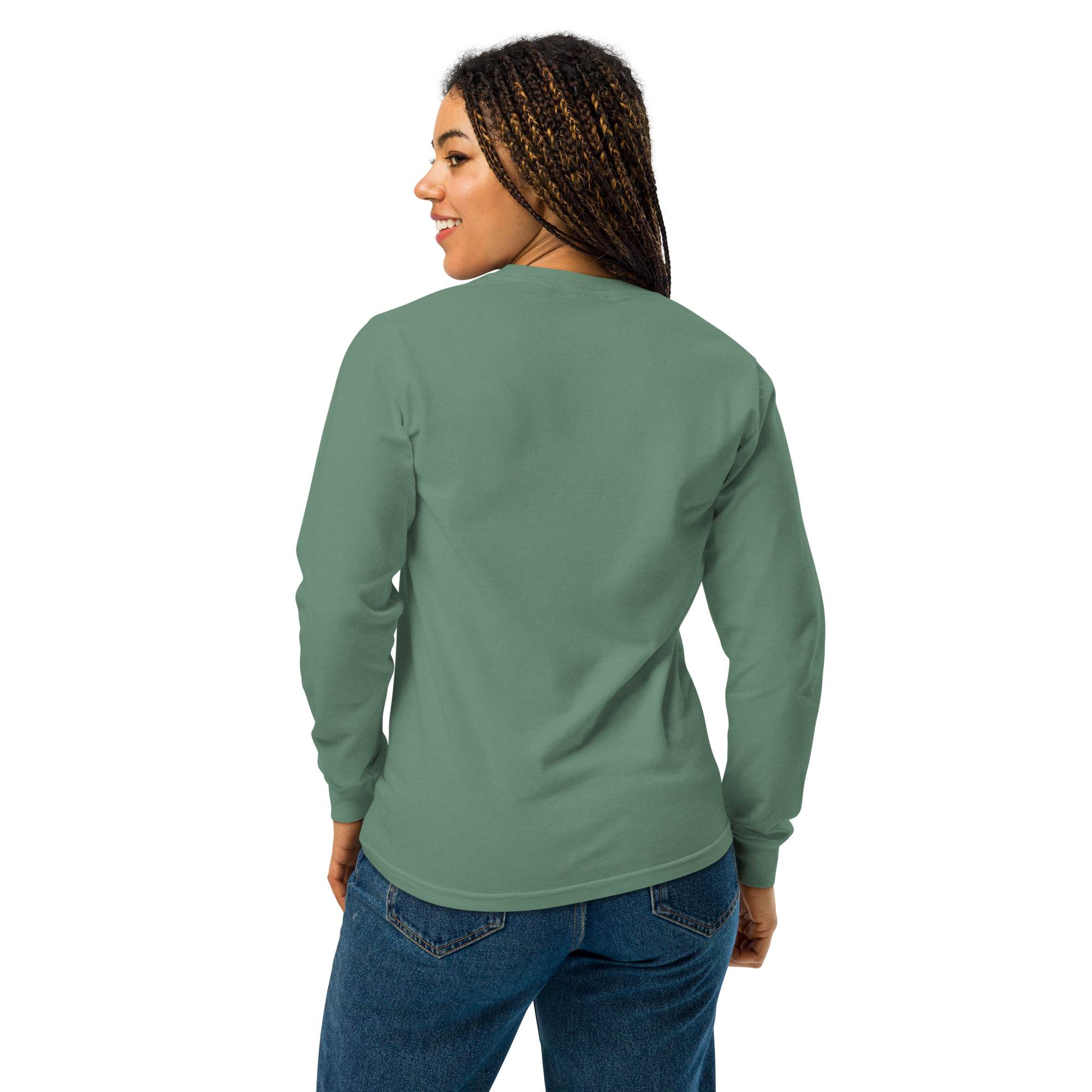 Joy is a Happy Hermit Crab Garment-dyed heavyweight long-sleeve shirt - Image 3