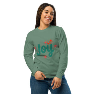 Joy is a Happy Hermit Crab Garment-dyed heavyweight long-sleeve shirt