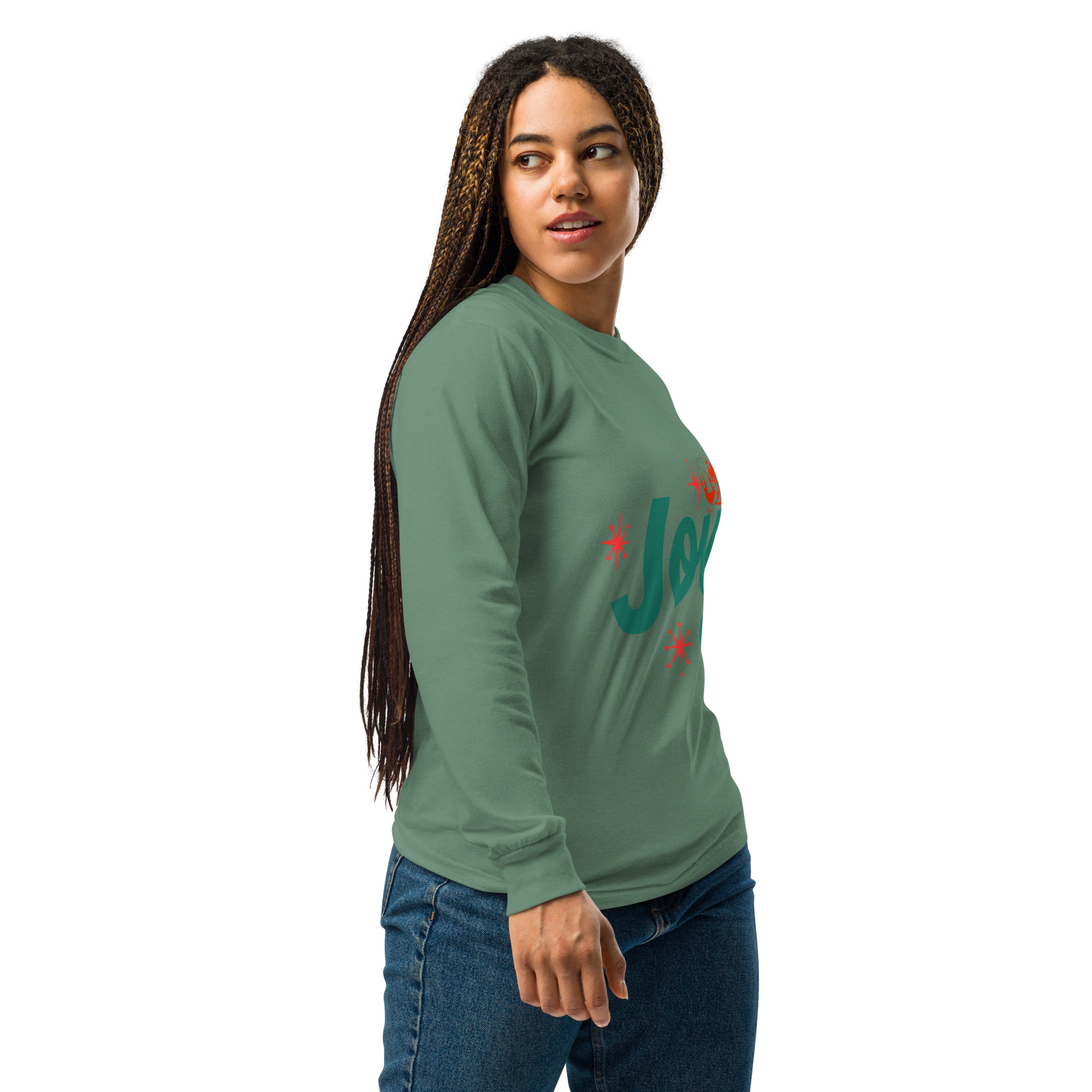 Joy is a Happy Hermit Crab Garment-dyed heavyweight long-sleeve shirt - Image 2