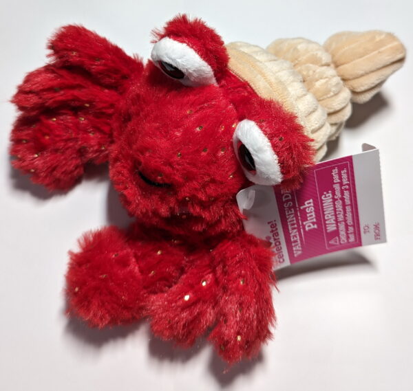 Adorable Red Hermit Crab Plush Toy with Spiral Shell