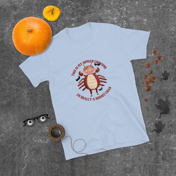 This is My Human Costume I'm Really a Hermit Crab Short-Sleeve Unisex T-Shirt - Image 5