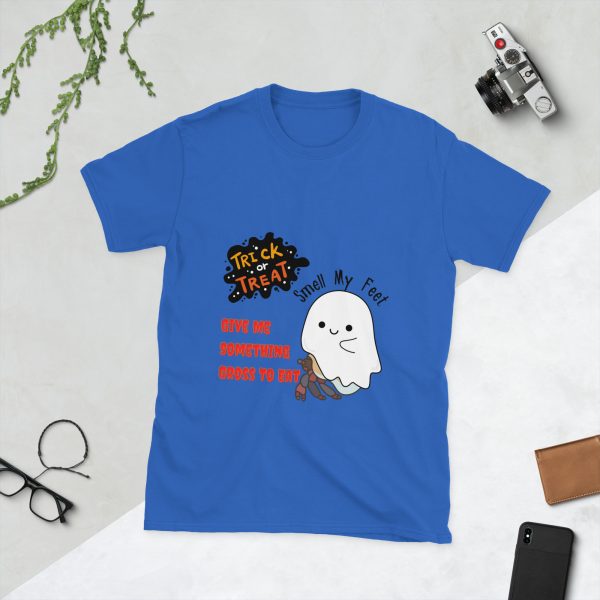 Trick or Treat Hermit Crab Halloween Short-Sleeve Unisex T-Shirt - Image 2