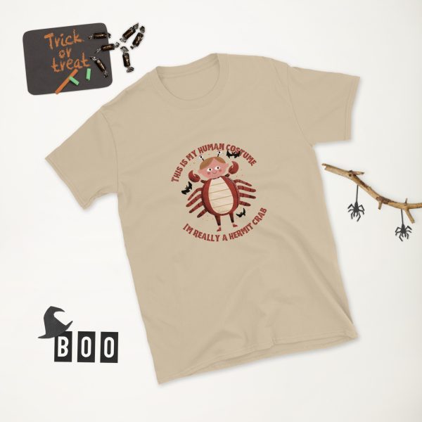 This is My Human Costume I'm Really a Hermit Crab Short-Sleeve Unisex T-Shirt - Image 2