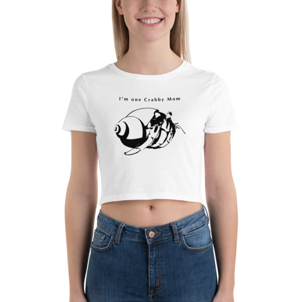 I'm One Crabby Mom Women’s Crop Tee