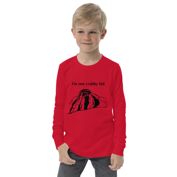 I'm One Crabby Kid Youth long sleeve tee