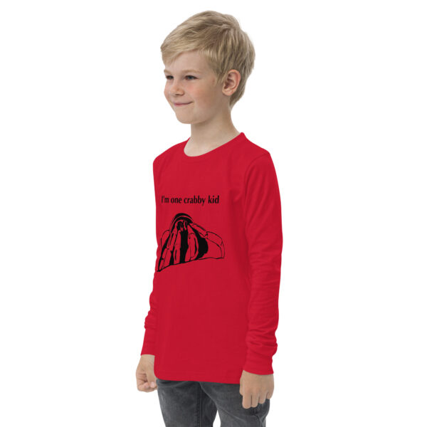 I'm One Crabby Kid Youth long sleeve tee - Image 2