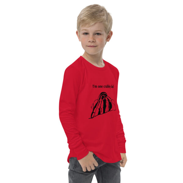 I'm One Crabby Kid Youth long sleeve tee - Image 3