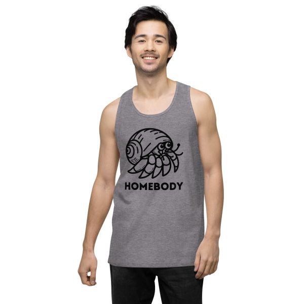 Homebody Hermit Crab Men’s premium tank top - Image 2