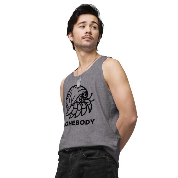 Homebody Hermit Crab Men’s premium tank top - Image 4