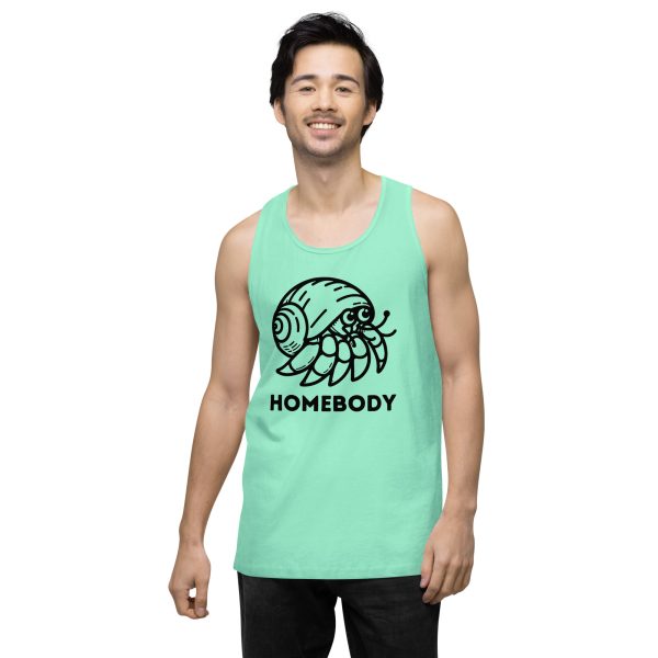 Homebody Hermit Crab Men’s premium tank top - Image 17