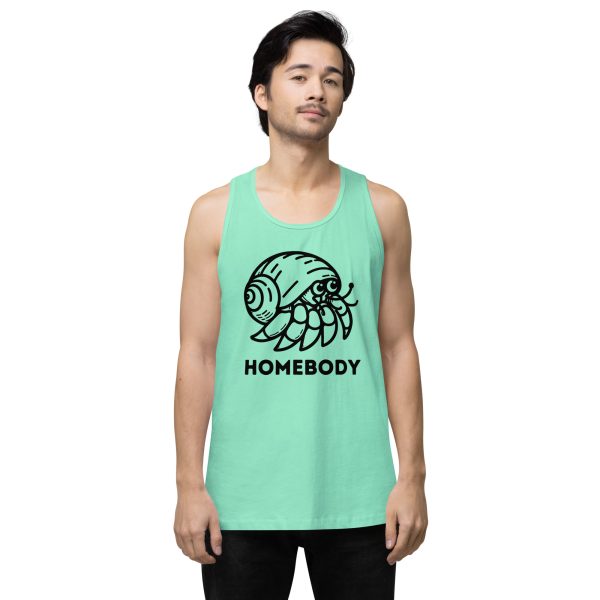 Homebody Hermit Crab Men’s premium tank top - Image 16