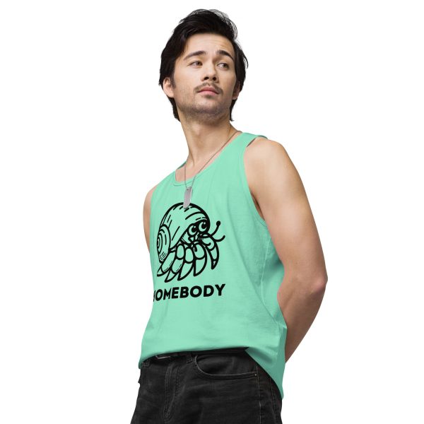 Homebody Hermit Crab Men’s premium tank top - Image 19