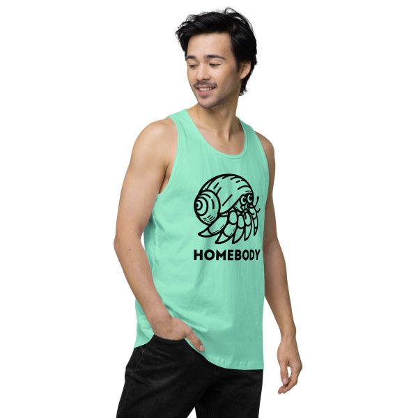 Homebody Hermit Crab Men’s premium tank top - Image 18