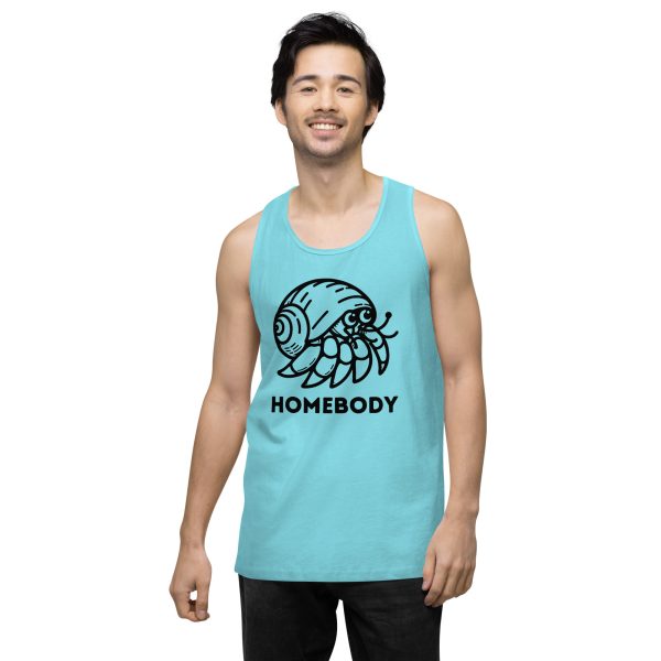 Homebody Hermit Crab Men’s premium tank top - Image 12