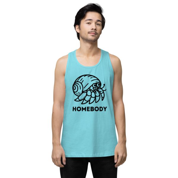 Homebody Hermit Crab Men’s premium tank top - Image 11