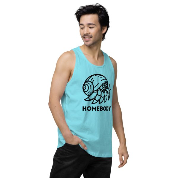 Homebody Hermit Crab Men’s premium tank top - Image 13