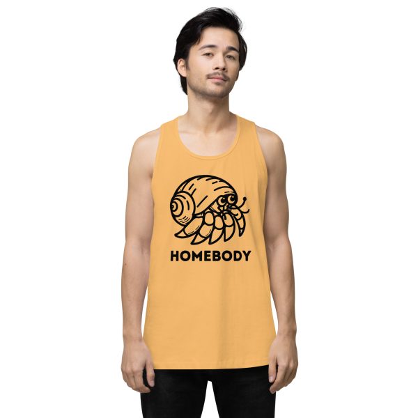 Homebody Hermit Crab Men’s premium tank top - Image 6