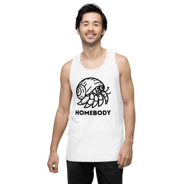 Homebody Hermit Crab Men’s premium tank top - Image 22