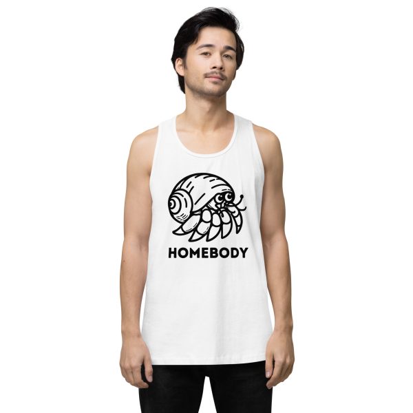 Homebody Hermit Crab Men’s premium tank top - Image 21