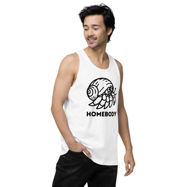 Homebody Hermit Crab Men’s premium tank top - Image 23