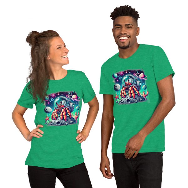 Hermit Crab in Space Fantasy Scene Unisex t-shirt - Image 4